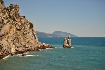 view of the sea and mountains