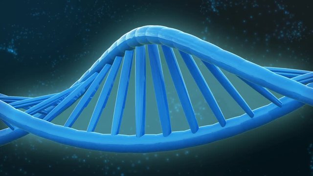 Digital illustration DNA strand