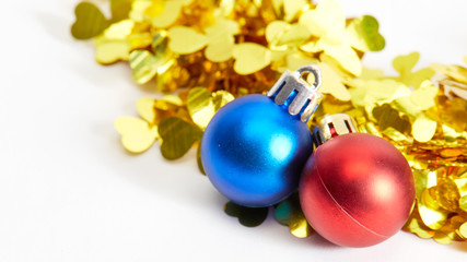 close up of christmas decors