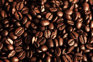 Coffee Beans Background. 
