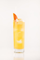 cocktail on the white background
