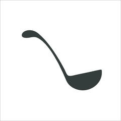 Kitchen ladle icon