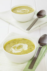 Zucchini Soup with Cream