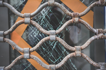 Storefront With Broken Window