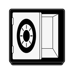 Strongbox security device icon vector illustration graphic design