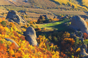 mount demerdzhi in the crimea