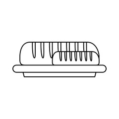 dish with bread icon