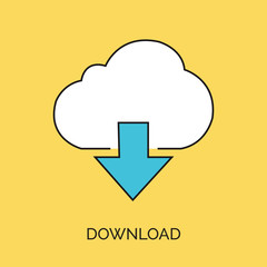 download vector thin line icon