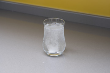 melting medicine in water