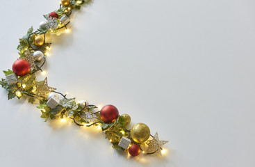 Christmas advertisement empty area for new year message 