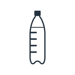 water bottle icon on white background, fitness, sport