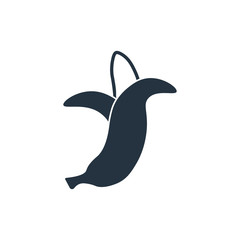 banana icon on white background, fitness, sport