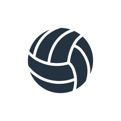 voleyball icon on white background, fitness, sport