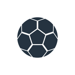 soccer ball icon on white background, fitness, sport
