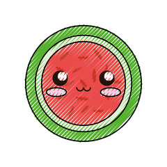  watermelon vector illustration