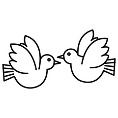 peace doves flying icon vector illustration design