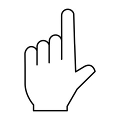 hand human index icon vector illustration design