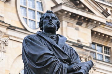 Martin Luther Statue in Dresden
