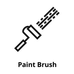 Paint Brush thin line icon