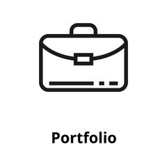 Portfolio thin line icon