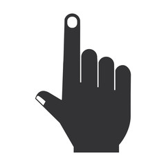 hand human index icon vector illustration design