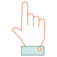 hand human index icon vector illustration design