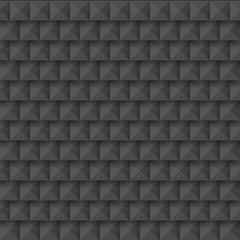 Black abstract 3d geometric seamless pattern of squares