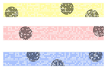 Perforated punched tape, digital footprint