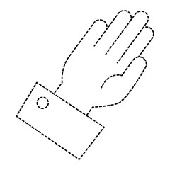 hand receiving isolated icon vector illustration design