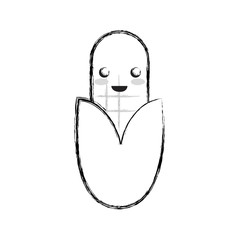 kawaii vegetables design concept