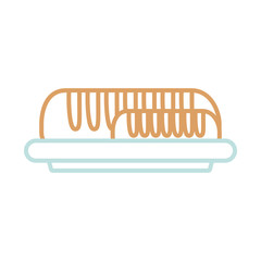 dish with bread icon