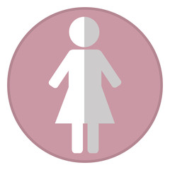 gender female silhouette human icon vector illustration design