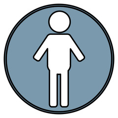 gender male silhouette human icon vector illustration design