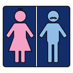 gender silhouette human icon vector illustration design