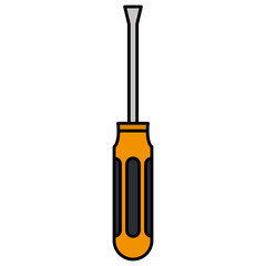 screwdriver tool isolated icon vector illustration design