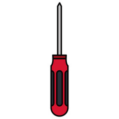 screwdriver tool isolated icon vector illustration design