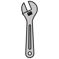 wrench key isolated icon vector illustration design