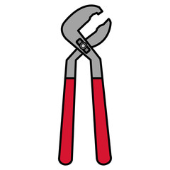 clamp tool isolated icon vector illustration design