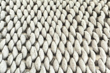 Grey knit giant plaid