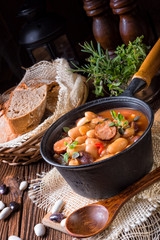 Polish Baked Beans with sausage