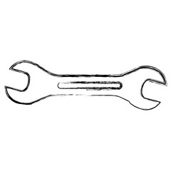 wrench key isolated icon vector illustration design
