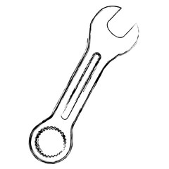 wrench key isolated icon vector illustration design