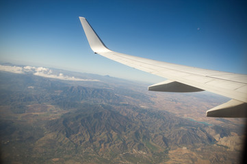 View from the airplane window.