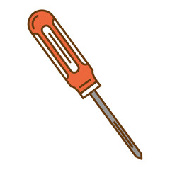 screwdriver tool isolated icon vector illustration design