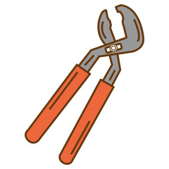 clamp tool isolated icon vector illustration design