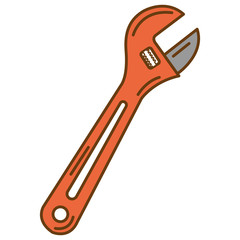 Obraz premium wrench key isolated icon vector illustration design