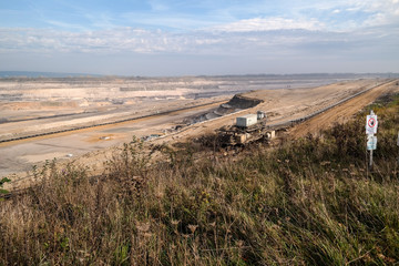 Obraz premium Coal opencast mining. Inden, Germany.