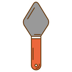 spatula tool isolated icon vector illustration design