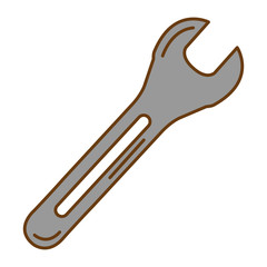 wrench key isolated icon vector illustration design