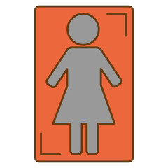 gender female silhouette human icon vector illustration design
